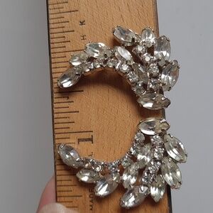 Vintage Kramer Rhinestone Clip Earrings